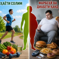 Тарзи ҳаёти солим — омили муҳими пешгирии бемории диабети қанд