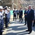 Пешвои миллат Эмомалӣ Раҳмон дар ноҳияи Бобоҷон Ғафуров аз ҷараёни сохтмони корхонаи металлургии ҶСП «Комбинати металлургии тоҷик» дидан намуданд