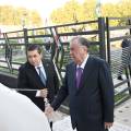 Пешвои миллат Эмомалӣ Раҳмон дар ноҳияи Ёвон бинои нави Раёсати Агентии суғуртаи иҷтимоӣ ва нафақаро ба истифода доданд