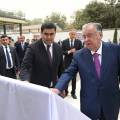 Президенти Ҷумҳурии Тоҷикистон Эмомалӣ Раҳмон дар шаҳри Кӯлоб корхонаи истеҳсоли нӯшокиҳои ташнагишикани ҶДММ «Мабно»-ро ба истифода доданд